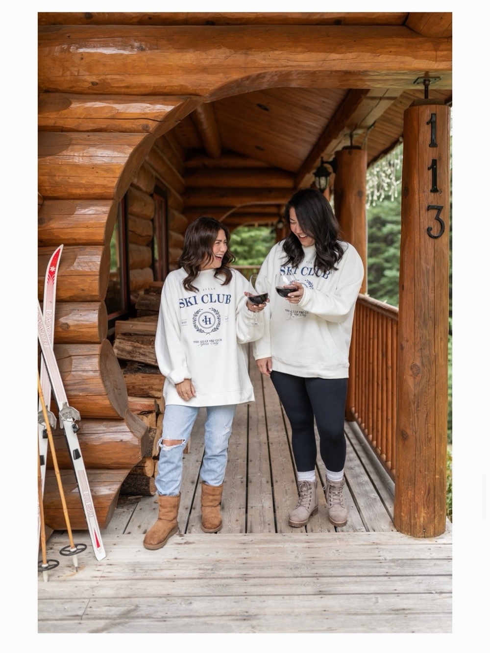 Jillian Harris X Brunette The Label Ski Club Crew